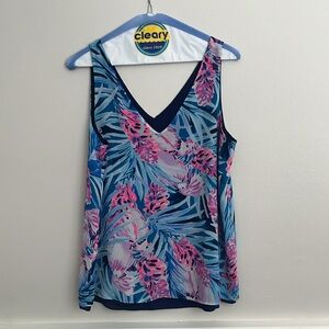 Lilly Pulitzer florin vneck sleeveless top